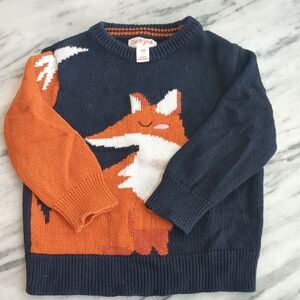 EUC Cat & Jack Toddler Fox Sweater